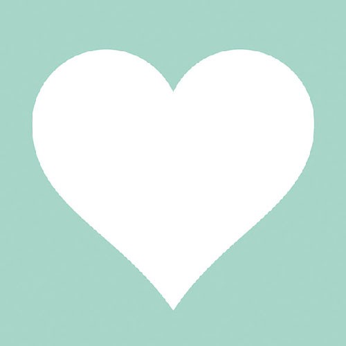 Ubrousky Ambiente Heart Aqua 33x33 cm