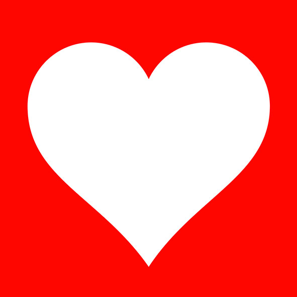 Ubrousky Ambiente Heart Red 33x33 cm