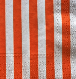 Ubrousky Ambiente Stripes Summer Orange 33x33 cm