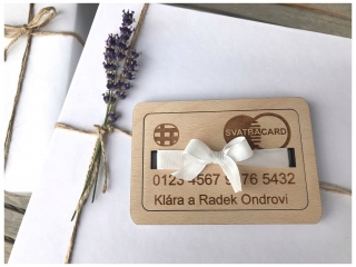 Krabička na peníze - SVATBACARD